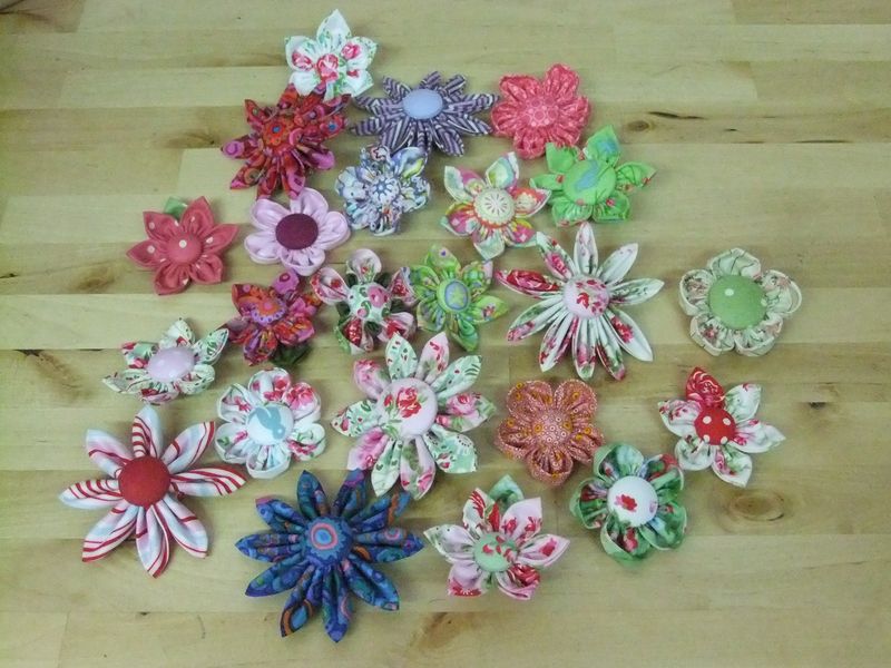 Fabric Flowers August 2012 021